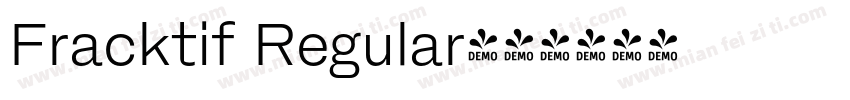 Fracktif Regular字体转换